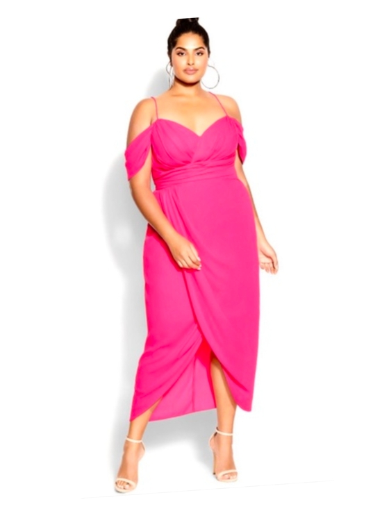 city chic hot pink dress Mini Dress Hot Pink Thiago Mini Dress Size 12